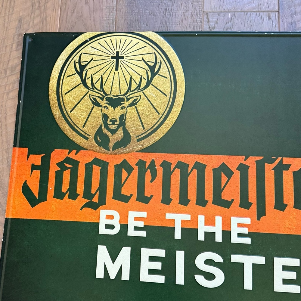 JAGERMEISTER Be The Meister Metal Wall Art Sign Jager 24”X 24” 2017 Tin The Stag - Picture 8 of 10
